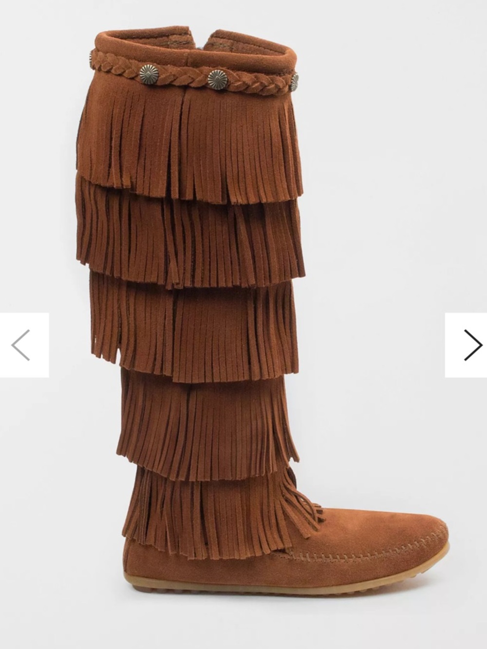 Minnetonka Five Layer Fringe Boot